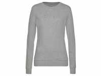 Sweatshirt BENCH. LOUNGEWEAR "Loungeshirt" Gr. 44/46, grau (hellgrau, meliert)...