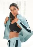 Bench. Loungewear Sweatjacke mit Seitenstreifen und Stehkragen, Loungewear