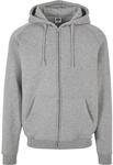 Fleecejacke URBAN CLASSICS "Urban Classics Herren Zip Hoody", Herren, Gr. 5XL, grau,