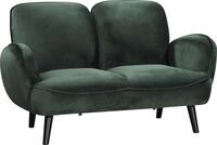 ATLANTIC home collection 2-Sitzer "Ben" mit Wellenunterfederung, Massivholzf&uuml;&szlig;e,