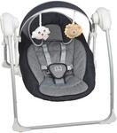 BabyGo Babywippe "Dandly, anthracite" bis 9 kg elektrisch, mit Sound