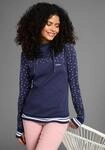 Hoodie KANGAROOS, Damen, Gr. 52/54, blau (marine), Interlock, Obermaterial: 100%