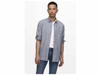 ONLY & SONS Langarmhemd "ONSCAIDEN LS SOLID LINEN SHIRT NOOS"