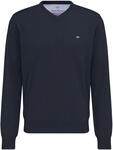 FYNCH-HATTON Strickpullover "FYNCH-HATTON Pullover mit V-Kragen" aus Baumwolle, mit