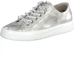 Sneaker PAUL GREEN "Paul Green Sneaker Leder", Damen, Gr. 40, silber, Leder, Schuhe