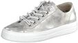 Sneaker PAUL GREEN "Paul Green Sneaker Leder", Damen, Gr. 40, silber, Leder, Schuhe