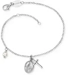 Silberarmband ENGELSRUFER "MARIA", bunt (silberfarben, wei&szlig;), Armb&auml;nder, Damen,