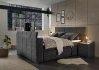 ED EXCITING DESIGN Boxspringbett "Denver" inkl. Motor, Topper und motorisierter