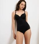 Shaping-Body TRIUMPH "Modern Finesse BSWP", Damen, Gr. 80, Cup D, schwarz, Spitze,