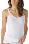 Tanktop MEY "Noblesse", Damen, Gr. 38, wei&szlig;, Feinripp, Obermaterial: 100% Baumwolle,