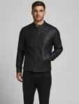 Jack & Jones Lederimitatjacke "JJEWARNER JACKET NOOS"