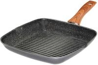 STONELINE Grillpfanne "Back to Nature" Aluminium &Oslash; 28 cm, 2 Ausg&uuml;sse, Induktion