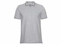 Poloshirt LEE Gr. XL, grau (grau, meliert) Herren Shirts Kurzarm