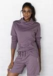 Bench. Loungewear Longsweatshirt, mit Stehkragen in Layeroptik und K&auml;ngurutasche,