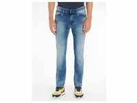 Slim-fit-Jeans TOMMY JEANS "SLIM SCANTON" Gr. 36, Länge 34, blau (wilson light...