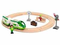 Spielzeug-Eisenbahn BRIO "BRIO WORLD, Starter Set Reisezug" Spielzeugfahrzeuge bunt