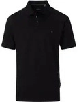 Poloshirt CASAMODA "CASAMODA Polo-Shirt uni", Herren, Gr. XXL, schwarz, 95%