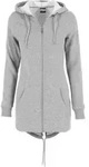 Cardigan URBAN CLASSICS "Urban Classics Damen Ladies Sweat", Damen, Gr. S, grau, 63%