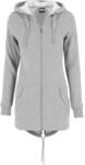 Cardigan URBAN CLASSICS "Urban Classics Damen Ladies Sweat", Damen, Gr. S, grau, 63%
