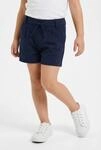Shorts KIDS ONLY "KOGPOPTRASH EASY SHORTS NOOS", M&auml;dchen, Gr. 134, N-Gr, blau (night