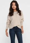 Strickpullover ONLY "ONLDANIELLA L/S PULLOVER KNT NOOS", Damen, Gr. XL, beige (ecru