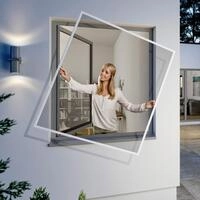 Windhager Insektenschutz-Fensterrahmen "Flexi Fit, Fliegengitter teleskopierbar f&uuml;r