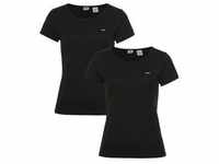 T-Shirt LEVI'S "Mini-Logo" Gr. XS (32), schwarz Damen Shirts Jersey mit kleiner
