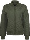 Allwetterjacke URBAN CLASSICS "Urban Classics Damen Ladies Diamond Quilt Nylon