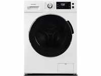 B (A bis G) HANSEATIC Waschmaschine "HWMB814B" Waschmaschinen weiß Frontlader