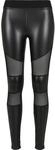 URBAN CLASSICS Leggings "Urban Classics Damen Ladies Tech Mesh Faux Leather...