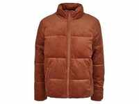 Winterjacke URBAN CLASSICS "Herren Boxy Corduroy Puffer Jacket" Gr. XXL, braun