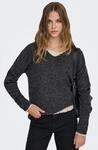 ONLY Strickpullover "ONLCAMILLA V-NECK L/S PULLOVER KNT NOOS" Materialmix, regular