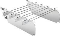 R&Ouml;SLE Grill-Windschutz "VIDERO, 25398" 10 cm breit 2 cm hoch Edelstahl f&uuml;r