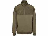 Sweater URBAN CLASSICS "Urban Classics Herren Military Troyer" Gr. S, grün...