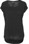 URBAN CLASSICS Kurzarmshirt "Urban Classics Damen Ladies Long Back Shaped Slub Tee" 1