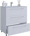 VCM Waschtisch "2-tlg. Waschplatz Waschtisch Badinos 3 Schublade" 2 Stk. tlg.