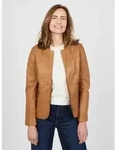Lederjacke JCC "Lida", Damen, Gr. 38, braun (cognac), Obermaterial: 100% Lammnappa;