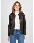Lederjacke JCC "Lida", Damen, Gr. 38, braun, Obermaterial: 100% Lammnappa. Futter: