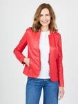 Lederjacke JCC "Lida", Damen, Gr. 40, rot, Obermaterial: 100% Lammnappa; Futter: 100%