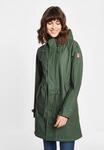 Regenmantel DERBE "Traveby_fisher", Damen, Gr. 34, gr&uuml;n (olive), Obermaterial: 100%