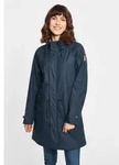 Regenmantel DERBE "Traveby_fisher", Damen, Gr. 44, blau (navy), Obermaterial: 100%