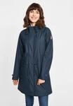 Regenmantel DERBE "Traveby_fisher", Damen, Gr. 44, blau (navy), Obermaterial: 100%