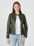 Lederjacke MAZE "31Ryana", Damen, Gr. L, gr&uuml;n (forest night), Obermaterial: 100%