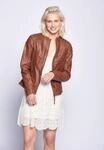Lederjacke MAZE "Water", Damen, Gr. XL, braun (cognac), Obermaterial: 100% Lammleder.
