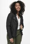 ONLY CARMAKOMA Lederimitatjacke "CARAVANA FAUX LEATHER BIKER OTW" mit...