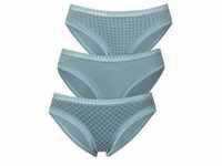 Bikinislip LASCANA Gr. 48/50, 3 St., grün (mint) Damen Unterhosen Bikini Slips...