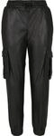 URBAN CLASSICS Cargohose "Urban Classics Damen Ladies Faux Leather Cargo Pants"