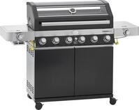 R&Ouml;SLE Gasgrill "BBQ-Station VIDERO, 25527" G6-S Schwarz, 6 Brenner, extra