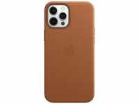 APPLE Smartphone-Hülle "iPhone 12 Pro Max Leather Case" Hüllen braun (saddle brown)