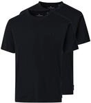 T-Shirt CASAMODA "CASAMODA T-Shirt Doppelpack uni", Herren, Gr. 4XL, schwarz, 100%